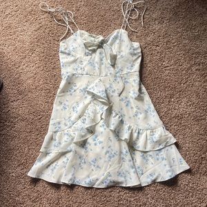 Size small dress with blue flowers